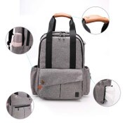 Wholesale - GRAY DIAPER BACKPACK W/CHANGING PAD C/P 1